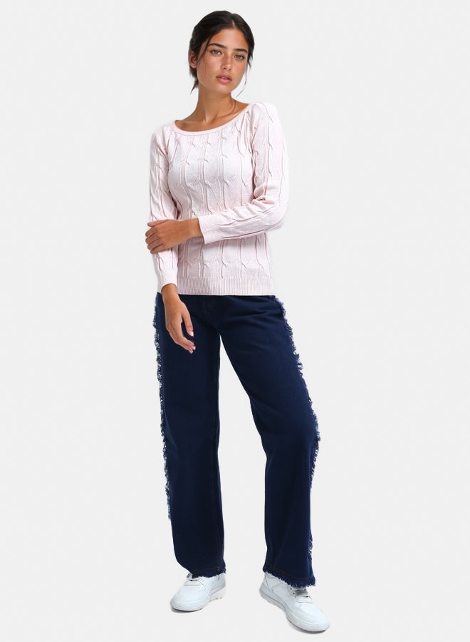 RAVIN High Waist Mom-Fit Jeans with Tassel - Image 5