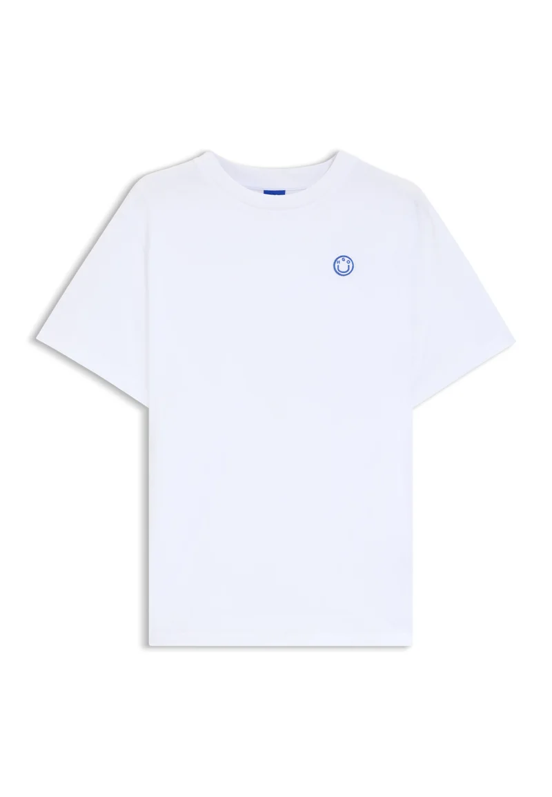 HUGO Cotton-jersey T-shirt with logo badge