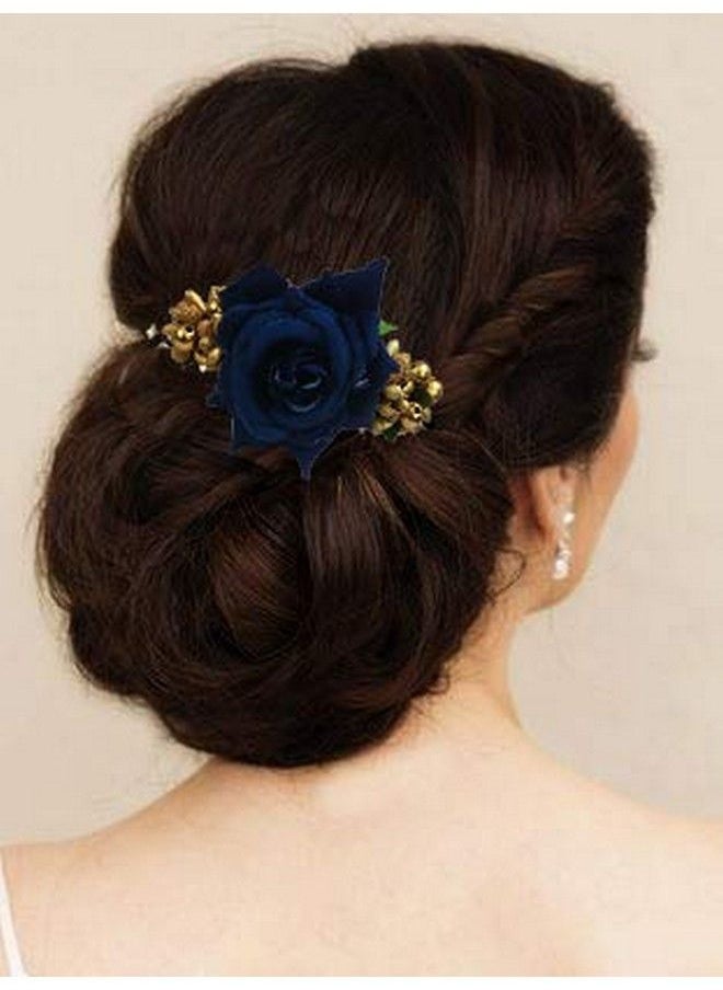 Hair Accessories For Women 1941 Pins Artificial Flowers Accessories For Weddings (Blue) Pack Of 1 - pzsku/Z307726584B82756C163AZ/45/_/1690022483/4e2eb862-70db-4bd5-aad2-ac079e5b34b4