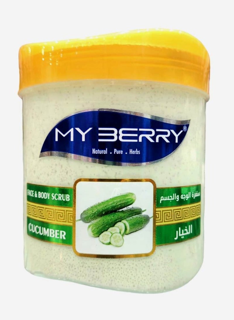 ماي بيري سنفرة الوجه والجسم بالخيار 650 مل