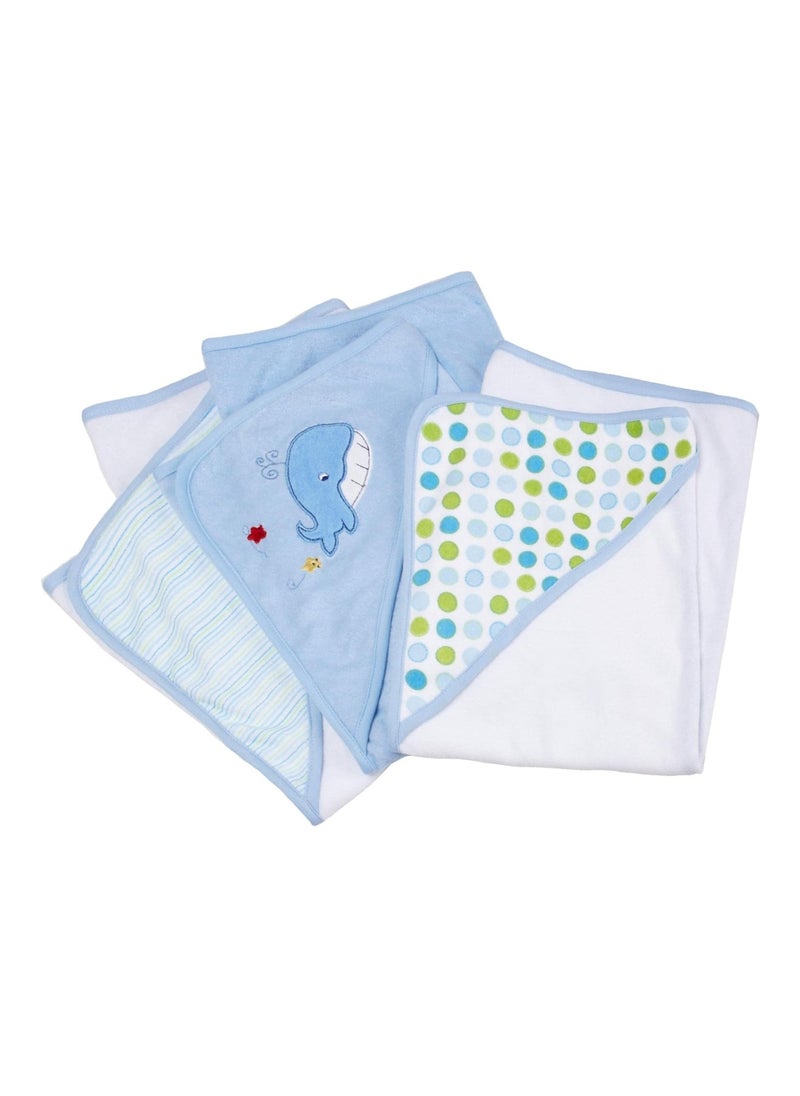 Spasilk Pack Of 2 Hooded Towel Set For Newborn Boys And Girls  - Image 1