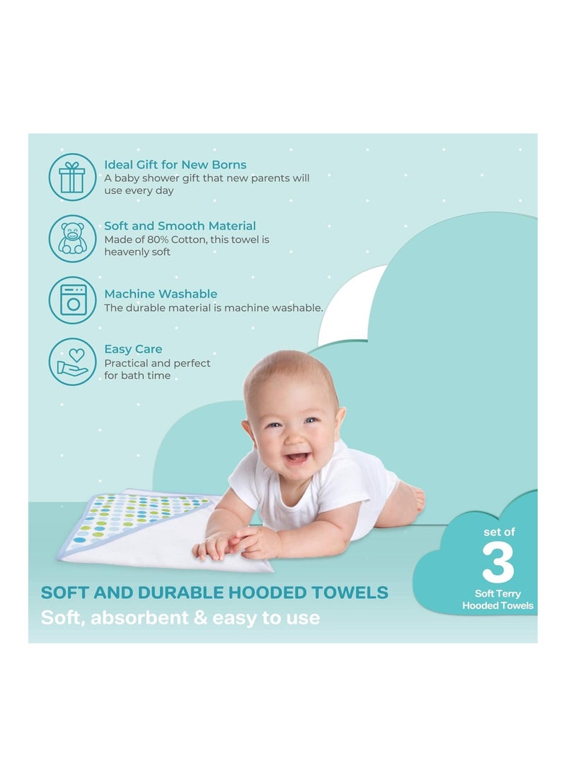 Spasilk Pack Of 2 Hooded Towel Set For Newborn Boys And Girls  - Image 4