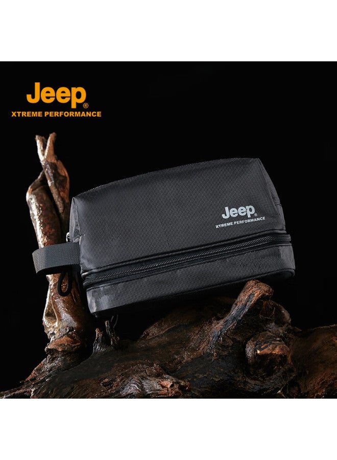 Jeep Jeep Toiletry Bag For Men, Outdoor Travel, Business Trip, Portable Toiletry Kit, Large Capacity Makeup Bag, Women's Personal Care Storage Set  - Image 4