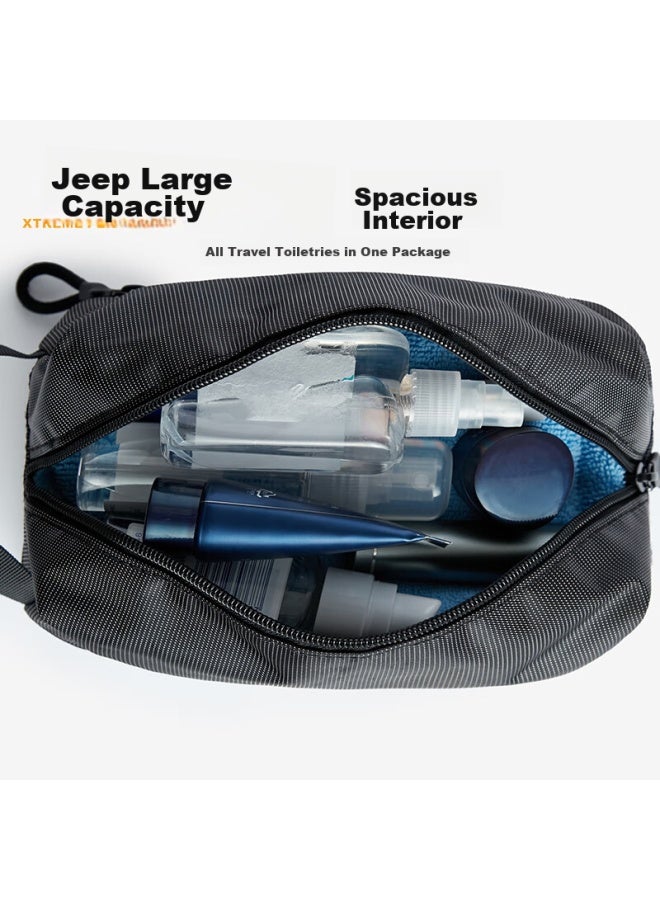 Jeep Jeep Toiletry Bag For Men, Outdoor Travel, Business Trip, Portable Toiletry Kit, Large Capacity Makeup Bag, Women's Personal Care Storage Set  - Image 2