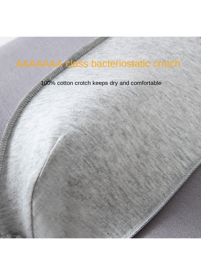 Top melon Cotton Antibacterial Crotch】4 Pairs Of Light Luxury Thin Breathable Men's Underwear For Teen Boys, Boxer Briefs - Image 5