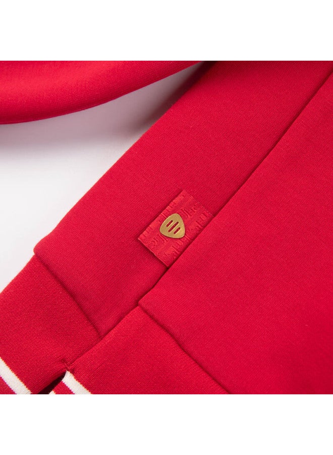 Souhait Waterbaby Children's Sweatshirt Spring New Big Kids Red Casual Pullover Same Style As Mall - Image 3