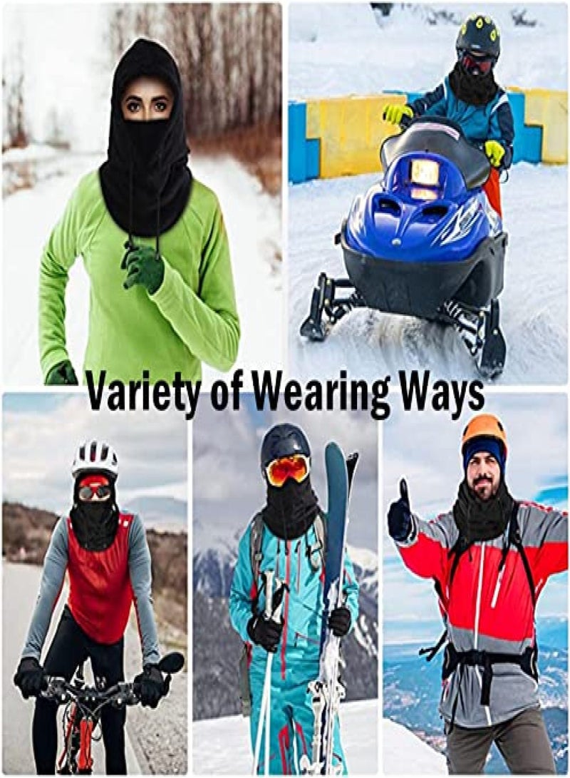 Generic Balaclava Windproof Winter Face Mask Warm Fleece Ski Mask for Men and Women Cold Weather Motorcycle Bike Cycling Neck Warmer - Image 4