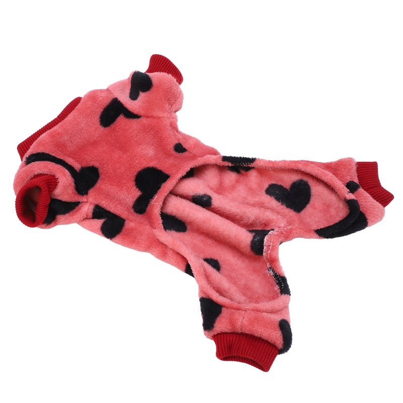 Dog Plush Jumpsuits Pet Cute Fashion Clothing Pajamas Suitable for Small Dog PuppyS - Image 3