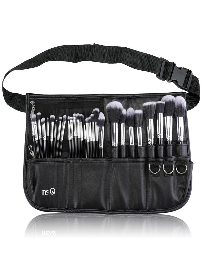 MSQ Makeup Brushes Set 29pcs Professional Cosmetics Brushes with Belt Waist Makeup Bag (Foundation, Powder, Creams, Liquids & Eye Brushes) for Women/Girls/Artists/Holiday gifts/travel - Image 1