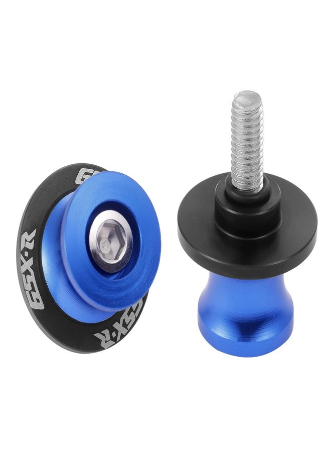 Coxotom 2Pcs Motorcycle Swing Arm Spools for Suzuki GSXR 125 250 300 600 750 1000 Aluminum - Blue - Image 1