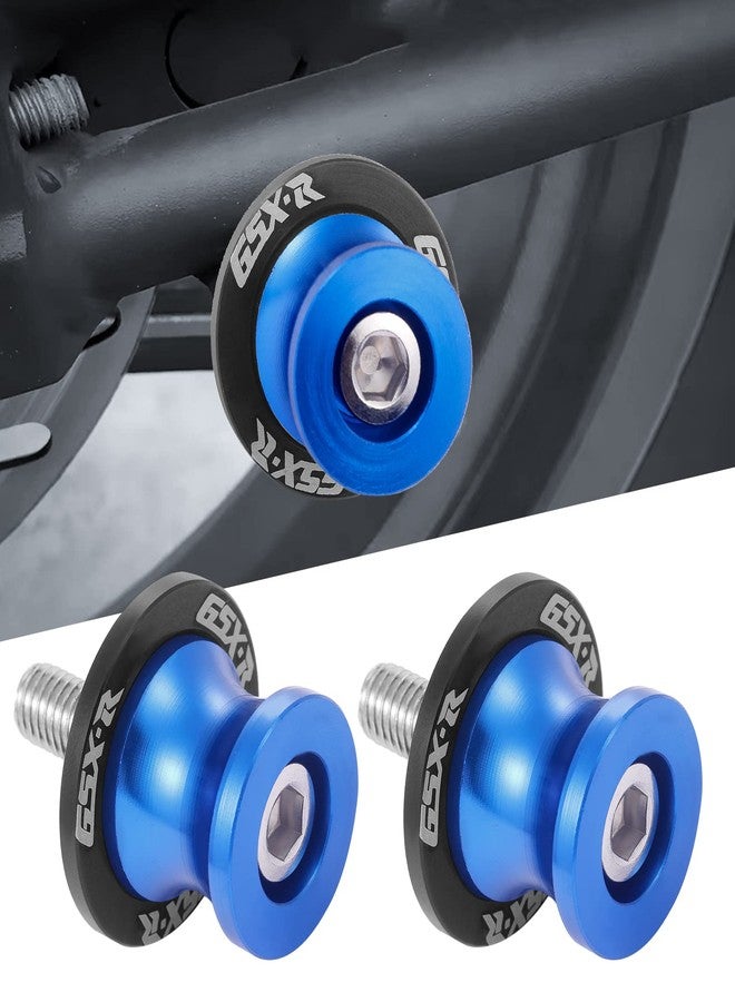 Coxotom 2Pcs Motorcycle Swing Arm Spools for Suzuki GSXR 125 250 300 600 750 1000 Aluminum - Blue - Image 2