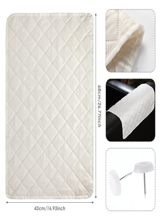 بانيلي غطاء مسند رأس كرسي الاسترخاء من بانيلي، قطعتان، واقي مسند رأس كرسي الاسترخاء، غطاء أريكة كرسي الاسترخاء، أغطية رأس كرسي الاسترخاء، واقي رأس الأريكة، واقي أثاث لأغطية أريكة كرسي الاسترخاء (بيج) - Image 2