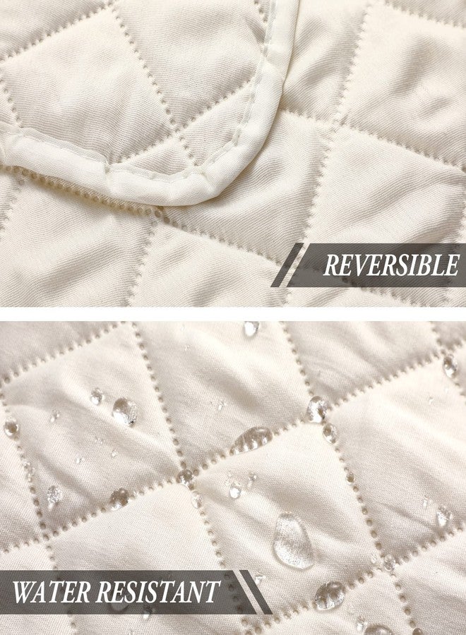 بانيلي غطاء مسند رأس كرسي الاسترخاء من بانيلي، قطعتان، واقي مسند رأس كرسي الاسترخاء، غطاء أريكة كرسي الاسترخاء، أغطية رأس كرسي الاسترخاء، واقي رأس الأريكة، واقي أثاث لأغطية أريكة كرسي الاسترخاء (بيج) - Image 3