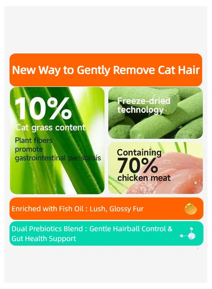  أورا سيليكت 12 قطعة أعواد عشب للقطط لتنظيف أسنان القطط في الأماكن المغلقة آمنة، لعبة مضغ القطط لجميع السلالات - Image 3