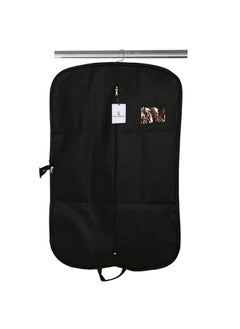 Kuber Industries Kuber Industries Blazer/Suit Cover|Easily Foldable & Non Woven Fabric|Bag with Zipper Closure (Black)  - Image 1