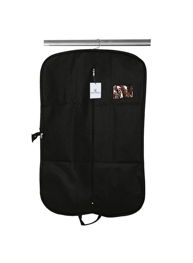 Kuber Industries Blazer/Suit Cover|Easily Foldable & Non Woven Fabric|Bag with Zipper Closure (Black) - Image 1