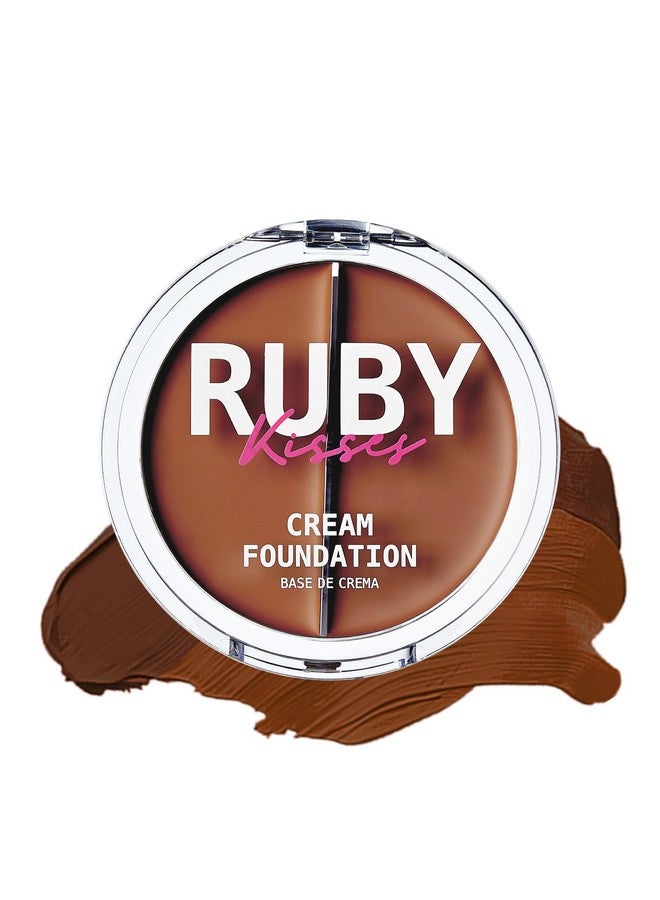 روبي كيسيز كريم أساس وخافي عيوب ثلاثي الأبعاد يدوم لمدة 12 ساعة، تغطية متوسطة إلى كاملة، غير دهني، مثالي للمكياج ولوحة الكونتور (المستوى 14) - Image 1