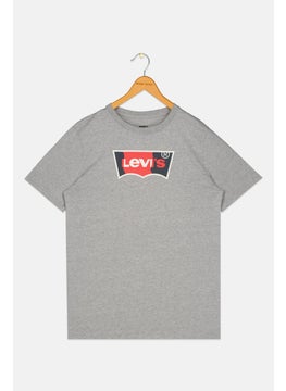 Kids Boy Brand Logo T-Shirt, Grey