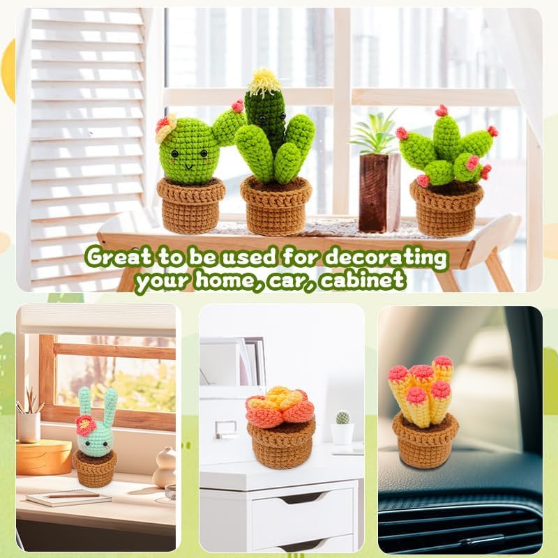 felthouse طقم كروشيه فيلهوس للمبتدئين - طقم كروشيه DIY لزهور للكبار والأطفال - اصنع دوار الشمس، وإكسسوارات الشعر والمزيد - طقم كروشيه مثالي للمبتدئين، وووبلز، وصنع الزهور - Image 5