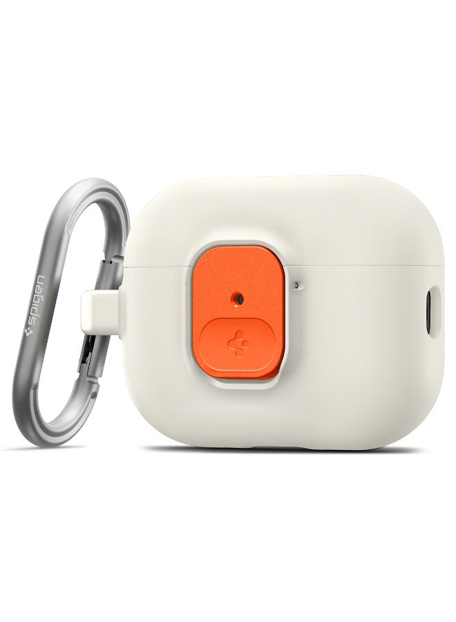 Spigen Nano Pop AirPods Pro 3 Case with Secure Lock and Carabiner, Hybrid Cover Compatible with AirPods Pro 3rd Generation (2025) - Orange Beige