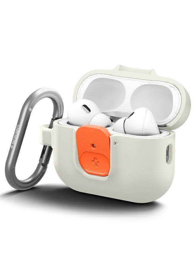 Nano Pop AirPods Pro 3 Case with Secure Lock and Carabiner, Hybrid Cover Compatible with AirPods Pro 3rd Generation (2025) - Orange Beige image 9
