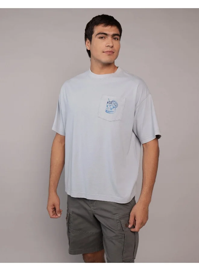 American Eagle AE Boxy Destination Graphic T-Shirt
