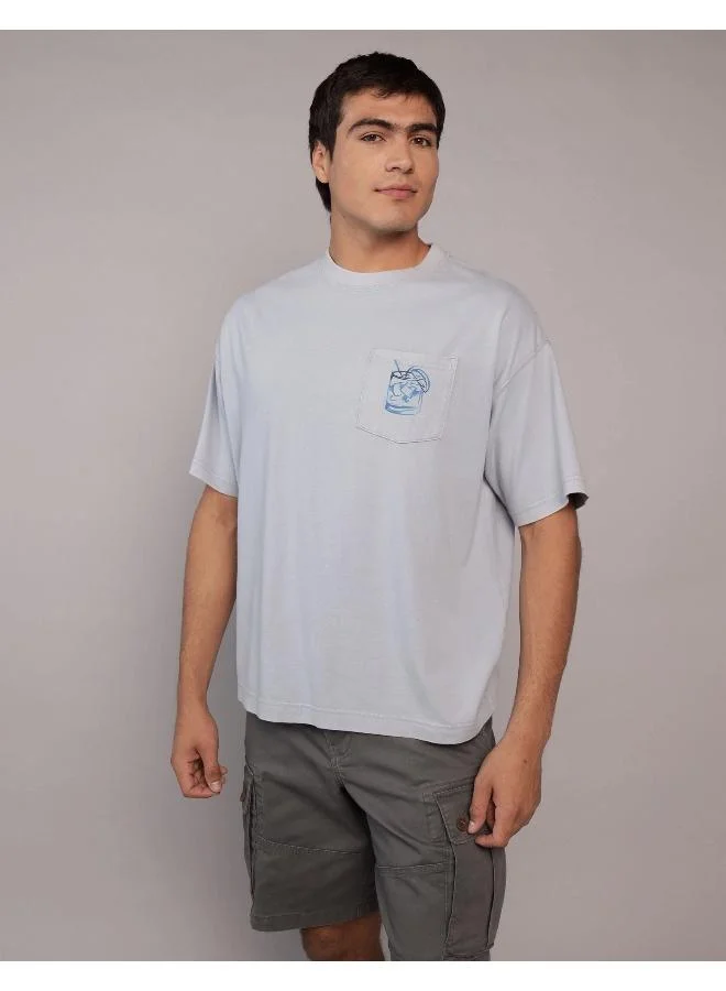 American Eagle AE Boxy Destination Graphic T-Shirt