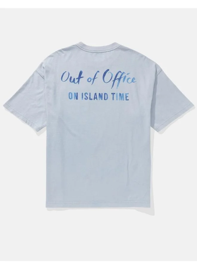 American Eagle AE Boxy Destination Graphic T-Shirt