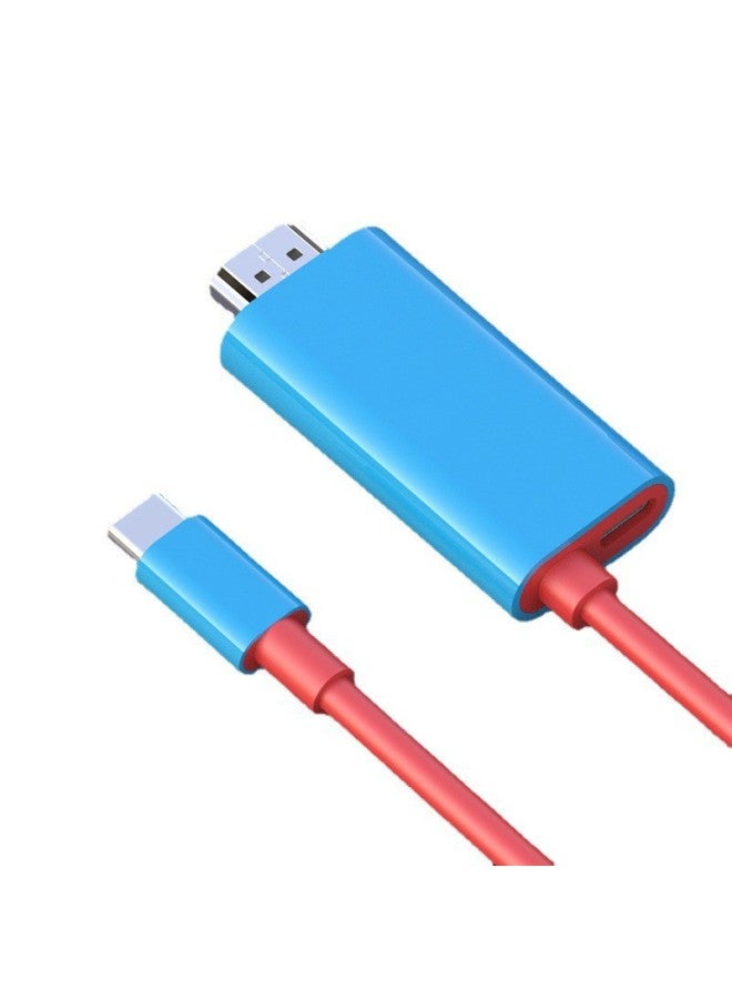 High-speed Hdmi Cable Digital Computer Hdmi Cable Supports 4k Resolution 3d 2160p 1080p 1080i 720p 480p 576p 480i-Color:Switch Red And Blue - Image 1