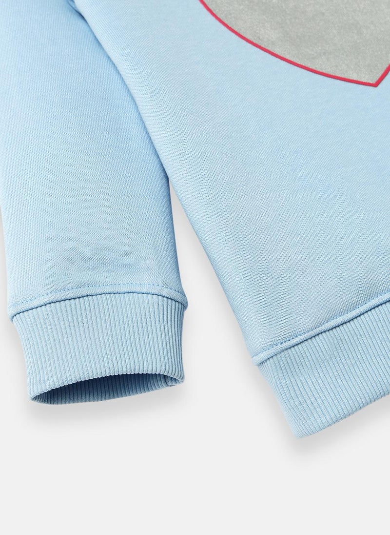 Nautinati Girls Heart Print Sweatshirt - Image 4