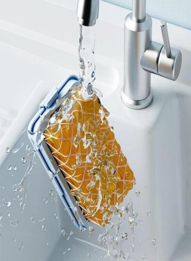 SNAPCOM Multifunctional Laundry Soap Bubble Box for Washing Cloth Elastic mesh soap Box High Foaming Soap Saver with Portable Design Anti-Waste Features use for Home Travel Camping (1 pcs) - Image 3