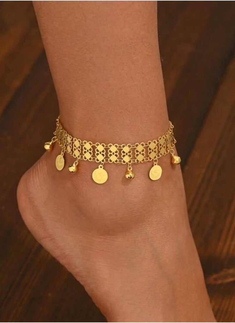 GOLDMAX 21k Gold Plated Anklet For Women  - Image 3