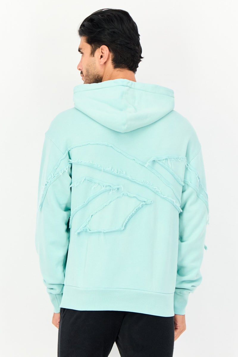 Reebok x Randomevent Men Sportswear Fit Long Sleeve Outdoor Hoodie, Light Green - Image 4