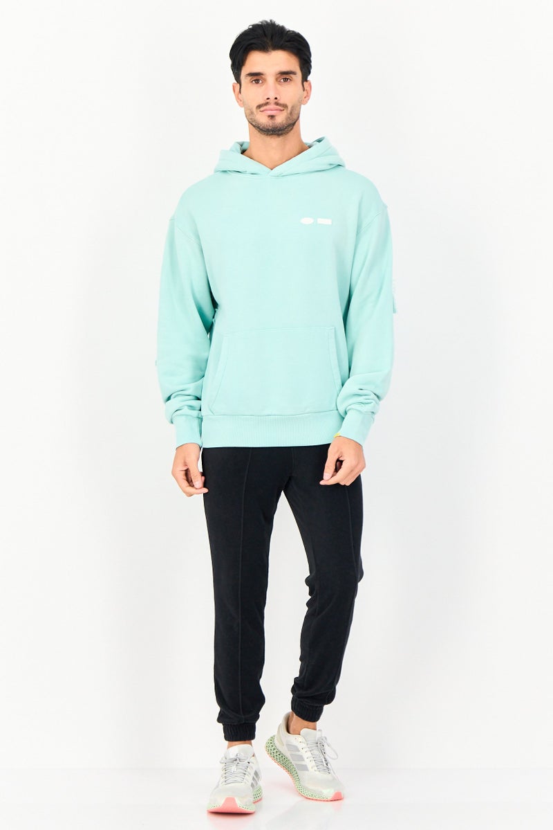 Reebok x Randomevent Men Sportswear Fit Long Sleeve Outdoor Hoodie, Light Green - Image 2