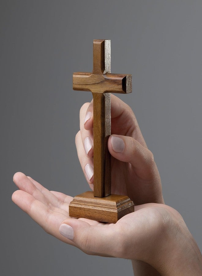 Intercession Standing Wooden Cross Wall Art (5 inch) - Image 5