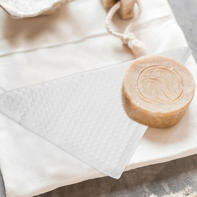 Soft Cotton Waffle Weave Face Cloths Reusable Makeup Remover Pads Set Of 3 - Image 5