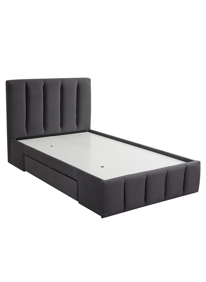 DANUBE HOME سرير فردي من Danube Home Vista Teen مع أدراج بتصميم عصري متين، إطار سرير فردي خشبي، طول 220 × عرض 131 × ارتفاع 111 سم، أسود - Image 4