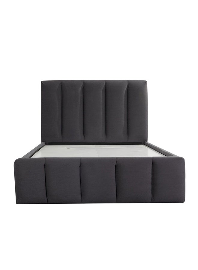 DANUBE HOME سرير فردي من Danube Home Vista Teen مع أدراج بتصميم عصري متين، إطار سرير فردي خشبي، طول 220 × عرض 131 × ارتفاع 111 سم، أسود - Image 2