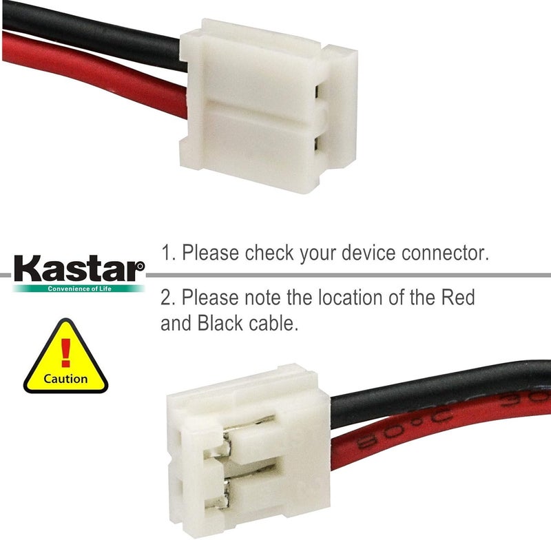 Kastar Kastar Battery 2Pack Replacement for ATT BT8001  BT8000  BT8300  BT184342  BT284342  BT18433  BT28433  BT1011  BT1022  BT10318913350089134401  BATT6010  Uniden BBTG0671011  - Image 3