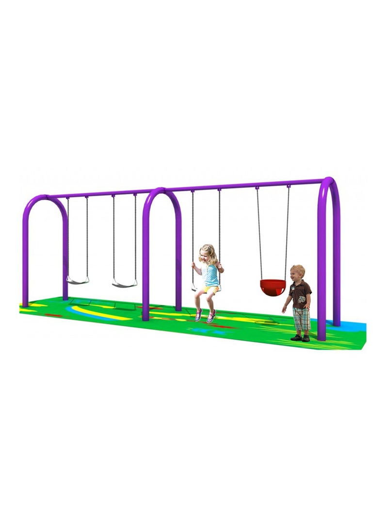 ميتس Myts Mega Swing Spectacular Spring 4 Swing Set for Kids - Image 2