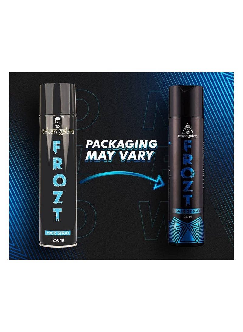 UrbanGabru Frozt Hair Spray for Men & Women | Hair Set Spray 250 ml - Image 2