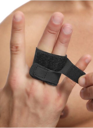 Finger Splints Finger Sleeves Protectors,Compression Elastic Adjustable Brace Buddy Wraps Straps Perfect for Sport Basketball Tennis Volleyball Badminton Black Two Finger - pzsku/Z3078CFB1049FF66275F6Z/45/_/1696818028/ae7a3f67-0bd1-4d90-a5db-51c40223efb0