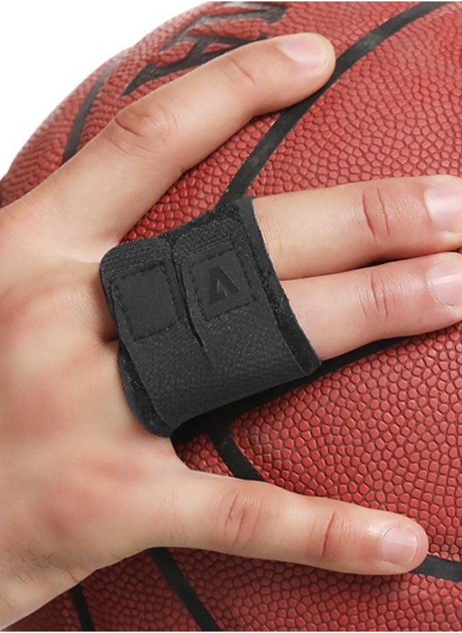Finger Splints Finger Sleeves Protectors,Compression Elastic Adjustable Brace Buddy Wraps Straps Perfect for Sport Basketball Tennis Volleyball Badminton Black Two Finger