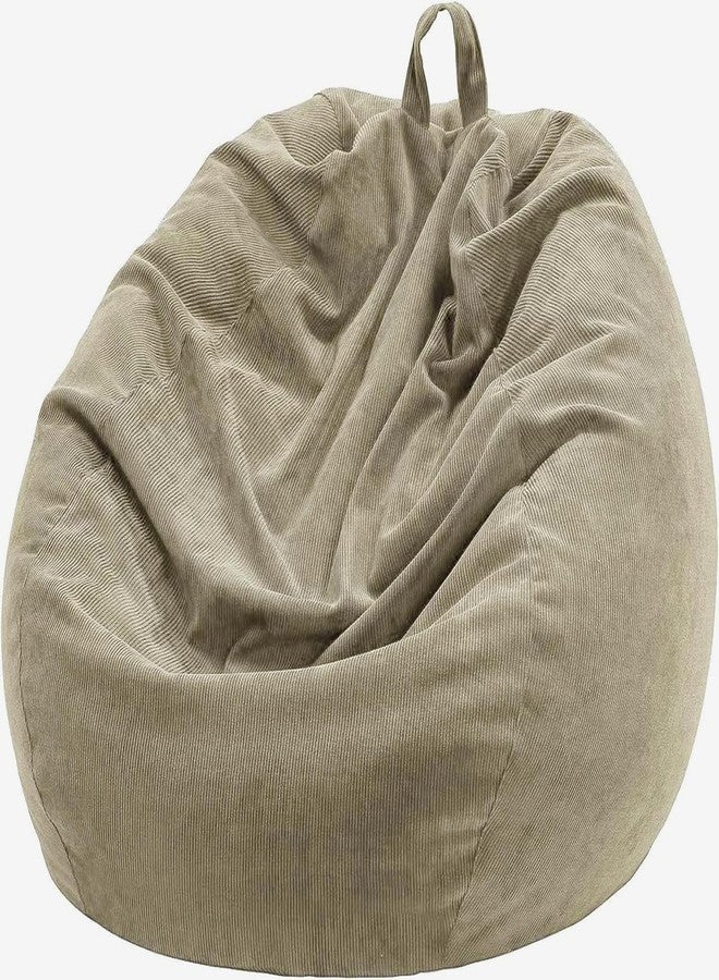 Nobildonna Bean Bag Chair Cover (No Filler) for Kids and Adults,Beanbag Stuffed Animal Storage Without Filling Plush Toys Holder and Organizer Soft Premium Corduroy 200L - Image 1