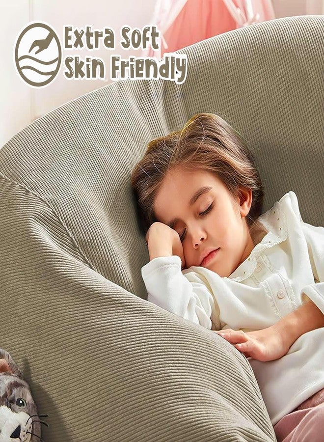 Nobildonna Bean Bag Chair Cover (No Filler) for Kids and Adults,Beanbag Stuffed Animal Storage Without Filling Plush Toys Holder and Organizer Soft Premium Corduroy 200L - Image 5