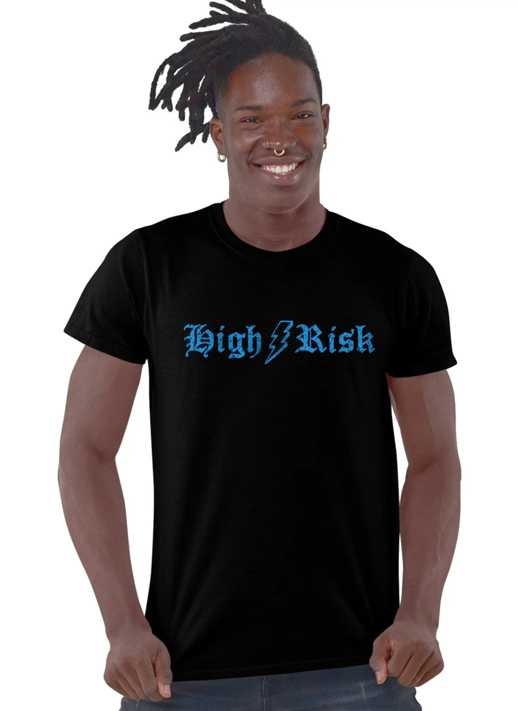 روك اند رول High Risk Black Men's T-Shirt