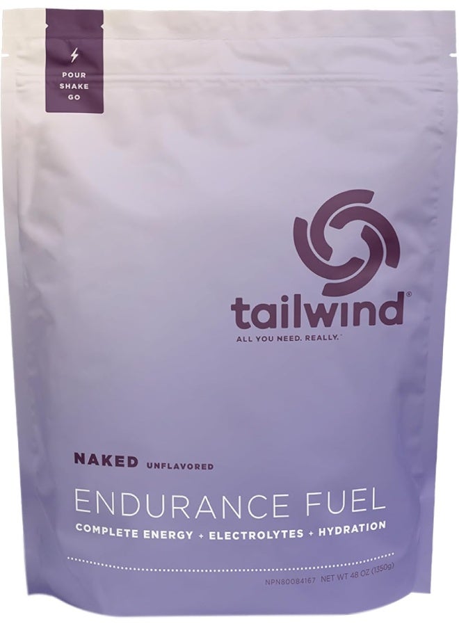 Tailwind Nutrition Endurance Fuel, Sports Drink Powder Mix With Electrolytes, Non-Gmo, Free Of Soy, Dairy, And Gluten, Vegan Friendly, Naked Unflavored, 50 Servings - Image 1