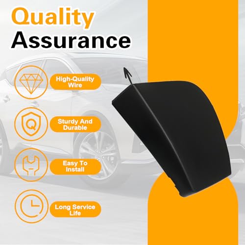 AOUTTUOA Black, Front Tow Hook Cover, Fit for Nissan Murano 2018 2019 2020 2021 2022 2023, 3.5L V6, Replace ‎622A0-9UF0H 622A09UF0H, Car Towing Hook Eye Hole Cover - Image 5