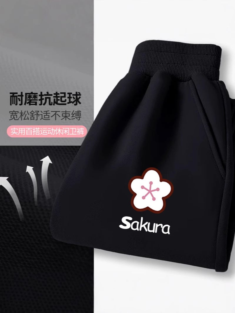 Girls' Western Style Casual All-Match Sweatpants Large Children'S Girl'S Cartoon Korean Children'S Wear Trousers - Image 5
