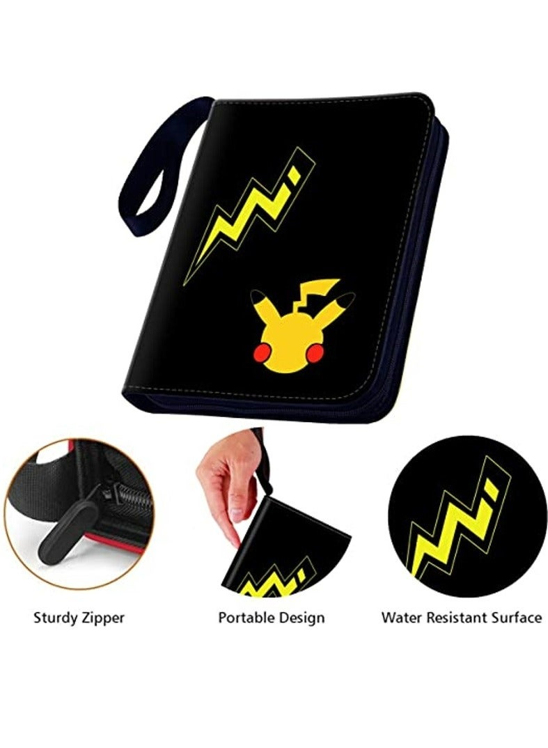 Pokemon Pokemon Card Holder Binder Carrying Case suitable for Pokemon Cards Portable Trading Cards Holder Collector Album holder holds 400 Cards with 50 Removable Sheets and 4 Pockets  - Image 4